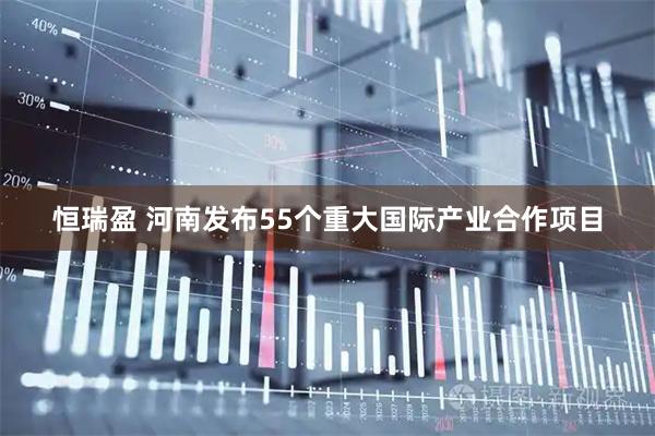 恒瑞盈 河南发布55个重大国际产业合作项目